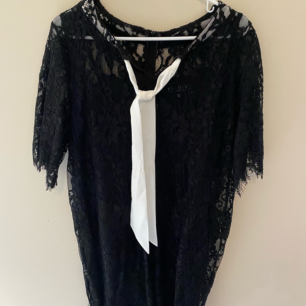 ELOQUII black lace dress size 16
